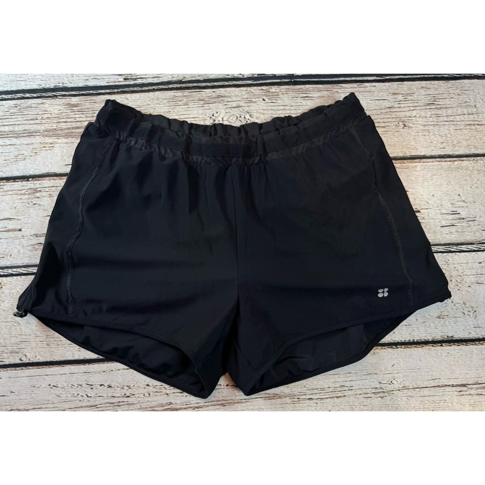 SWEATY BETTY Shorts XS Black Womens Running Gym Sports Short Pockets